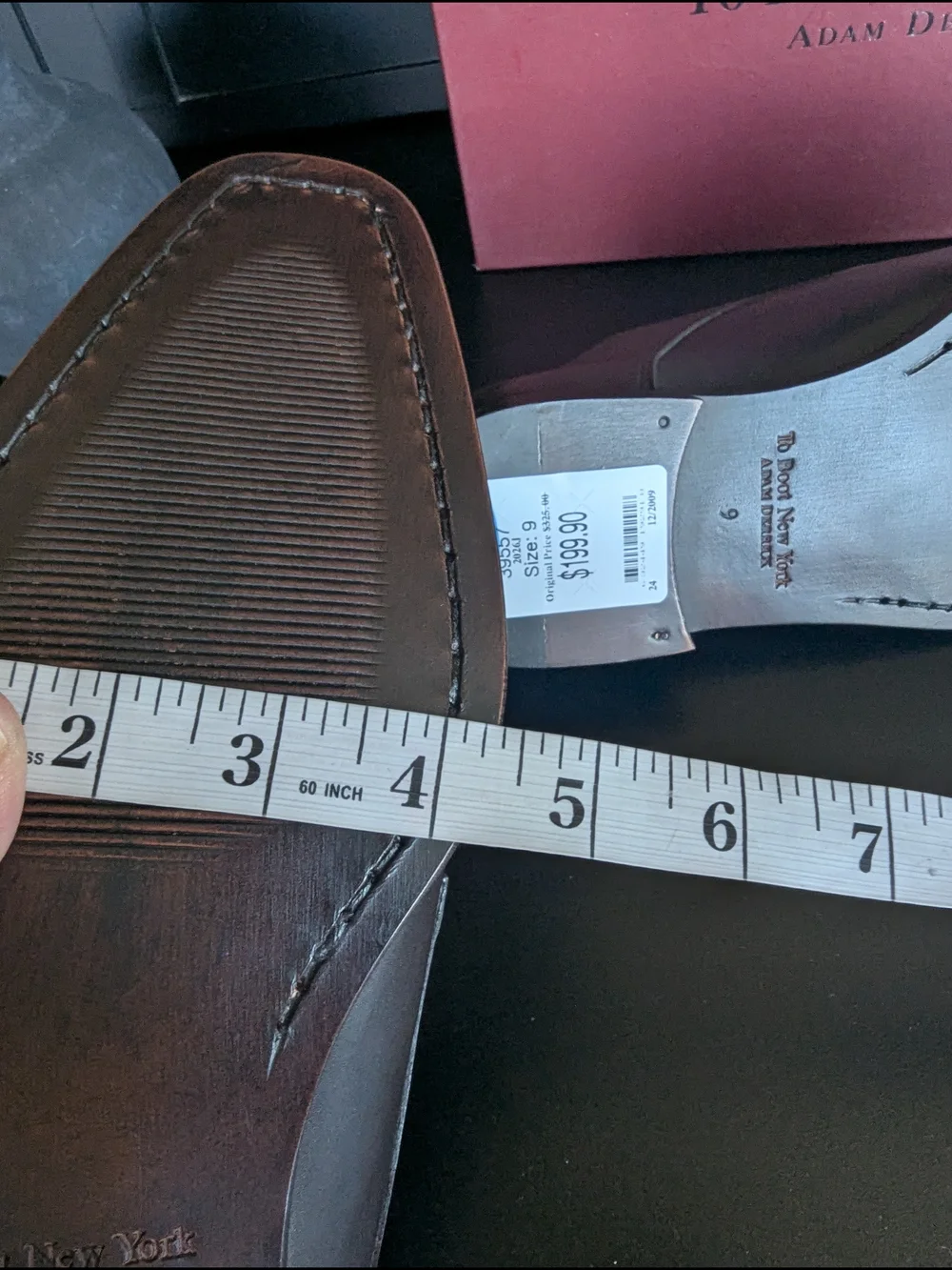 To Boot Men’s Dark Brown Leather Dress Shoes